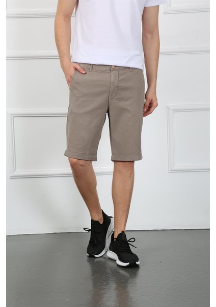 Erkek Sort Es Roy 7023-01 Beige