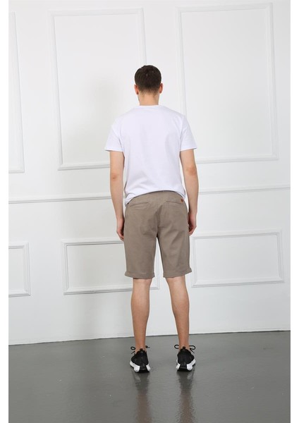Erkek Sort Es Roy 7023-01 Beige