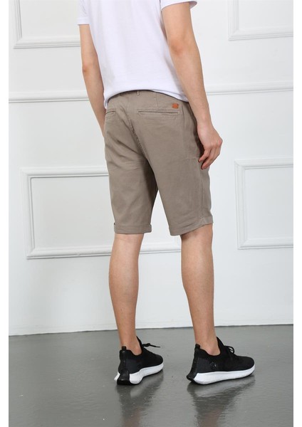 Erkek Sort Es Roy 7023-01 Beige