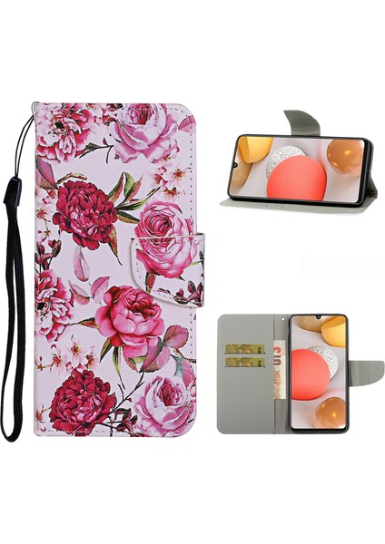 Samsung Galaxy A42 5g Cüzdan Standı Kapak Akışları Için Desen Baskı Pu Deri Kasa (Yurt Dışından)