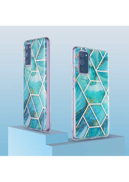 Iml Imd Mermer Deseni 2.0mm Tpu Telefon Kapağı Kılıfı Samsung Galaxy S20 Fe 4g/fe 5G/S20 LITE/S20 Fe 2022-YEŞIL (Yurt Dışından) fiyatları