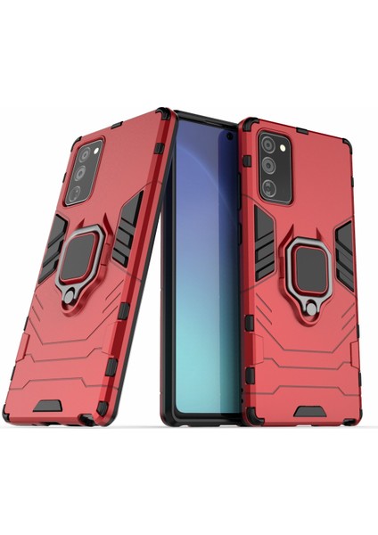 Kickstand Pc Tpu ile Samsung Galaxy Note 20/note 20 5g-Red (Yurt Dışından)