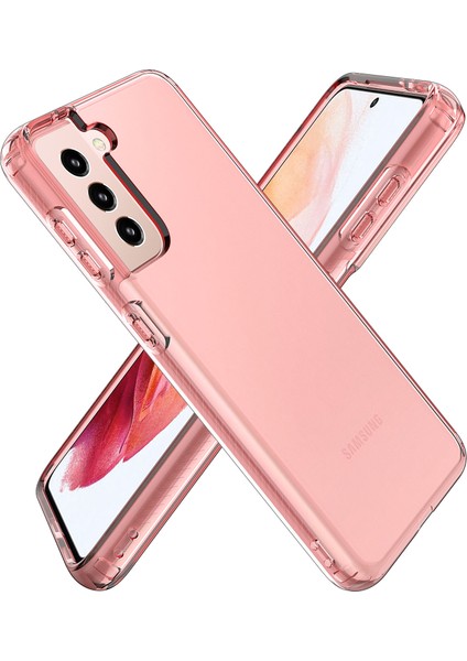 Samsung Galaxy S21 4g/5g GW18 Açık Renkli Flaş Pudrası Tpu Kasa Kapak Pınk (Yurt Dışından)