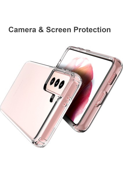 Samsung Galaxy Için S21 4g/5g GW18 Açık Renkli Flaş Pudrası Tpu Kasa Kapak- Şeffaf (Yurt Dışından) fiyatları