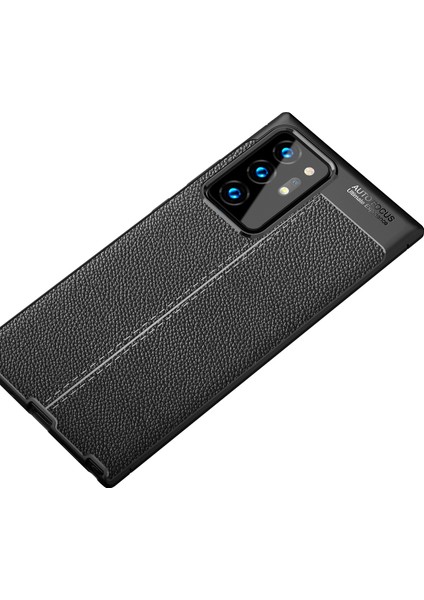 Samsung Galaxy Için Litchi Doku Tpu Telefon Kabuğu Not 20 Ultra/not 20 Ultra 5g-Black (Yurt Dışından) fiyatları