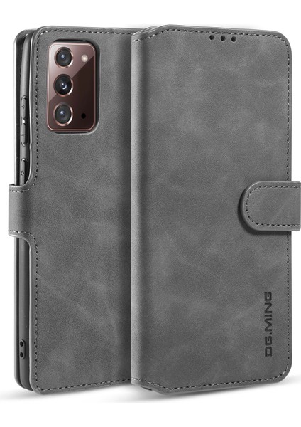 Samsung Galaxy NOTE20 Için Vintage Pu Deri Cüzdan Stand Kılıfı 4g/5g-Gre (Yurt Dışından)