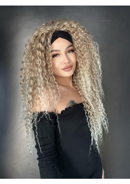 Bandanalı Afro Peruk 12F613 modelleri