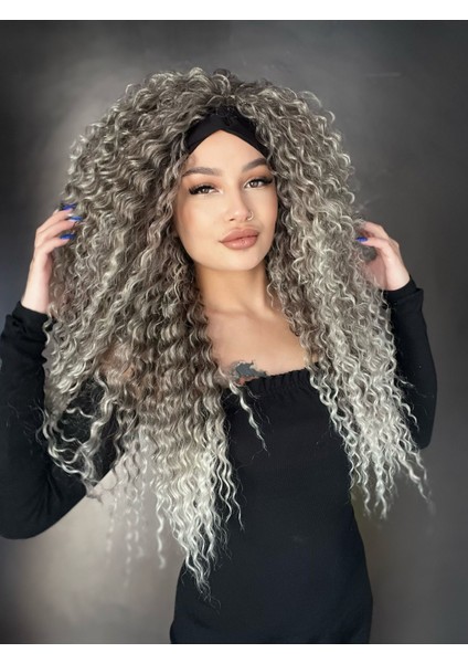 Bandanalı Afro Peruk.ön Kısımda Bandanası Vardır 4F613