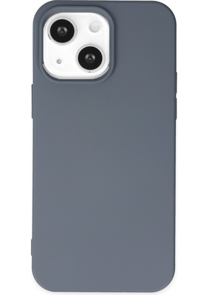 Apple iPhone 15 ile Uyumlu Içi Kadife Lansman Silikon Kılıf - Petrol Mavisi