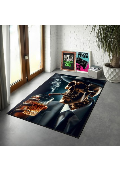 Özel Tasarım, Pamuklu ve Kaydırmaz Taban, Yıkanabilir, Modern, Farklı Tasarım, Modern Halı
