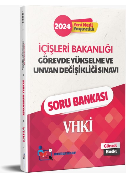 2024 İçişleri Bakanlığı GYS ve Ünvan Değişikliği VHKİ 2'li Set Soru Bankası - 5'li Deneme