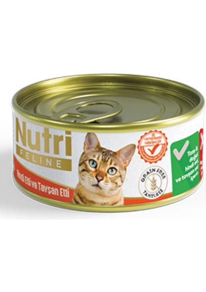 85GR Hindi Tavşanlı 12ADET Yaş Kedi Maması