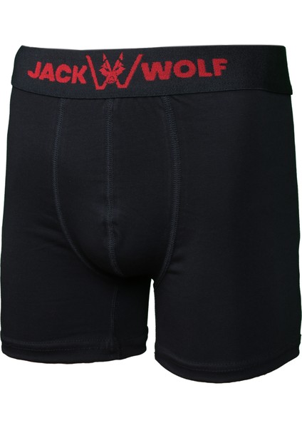 Jack Wolf 5 Li Pack Pamuklu Likralı Erkek Boxer