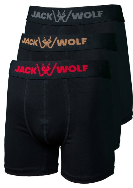 Jack Wolf 5 Li Pack Pamuklu Likralı Erkek Boxer