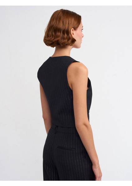 60525 Düğmeli Yelek-Siyah fiyatları