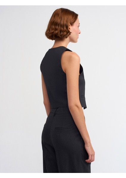 60525 Düğmeli Yelek-Antrasit fiyatları