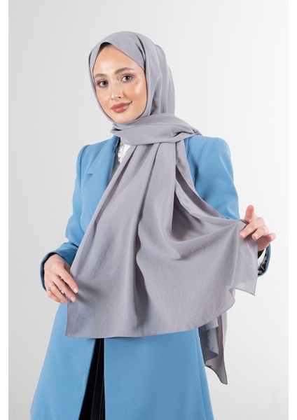 Gri Harem Scarf Elsa Şal