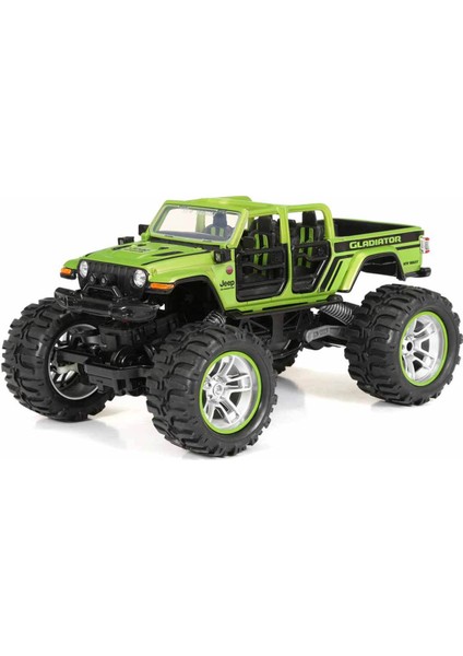 1:14 4 x 4 Rock Crawler Jeep Gladiator Uzaktan Kumandalı Araba Yeşil