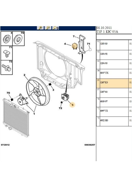 Fan Rezistansı Siyah 206 307 406 807 Partner Jumpy Xsara Berlingo (1267E3-HLR10010)