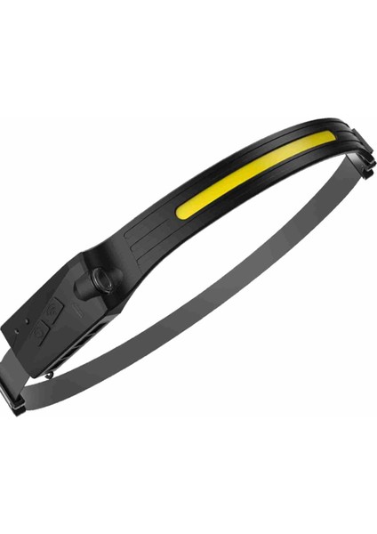 Far LED Şarj Edilebilir USB Sensör Far Su Geçirmez Koşu Lambası Koşu Jogg Yürüyüş Kamp Balıkçılık (Yurt Dışından)
