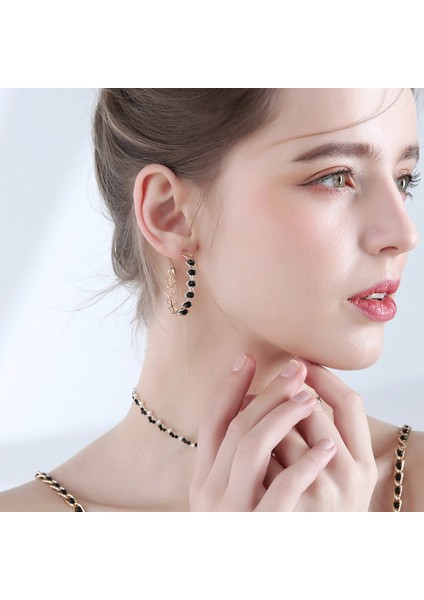 Fransız Sade Küpeler, Zarif Moda Küpeler (Yurt Dışından)