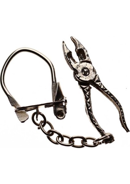 Pense Formunda Metal Eski Anahtarlık AKS1023