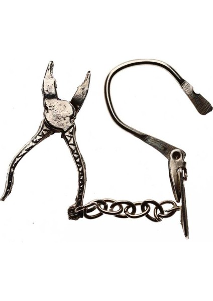 Pense Formunda Metal Eski Anahtarlık AKS1023 fiyatları
