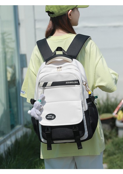 Yeni Ortaokul Lise Okul Çantası Kızlar Basit ve Yüksek Kaliteli Ins Ortaokul Okul Çantası Büyük Kapasiteli Kız Sırt Çantası (Yurt Dışından) fiyatları