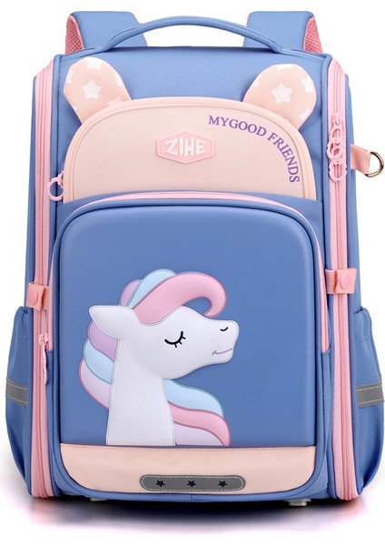 Çocuk School BAGS3D Uzay Paketi Karikatür Ilkokul Öğrencisi Okul Çantası Omurga Kız Ilkokul (Yurt Dışından)