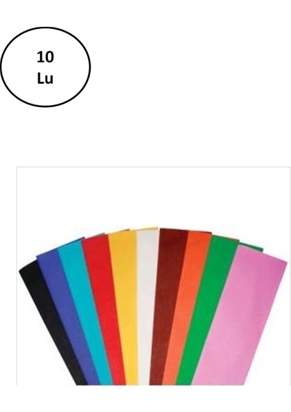 PUTI-5466 Krapon Kağıdı 50X200 cm Karışık Renk 10 Lu