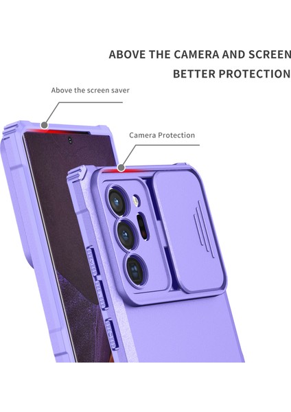 Samsung Galaxy Note 20 Ultra Kayar Kamera Kapaklı Sağlam Standı Telefon Kılıfı (Yurt Dışından) indirimleri