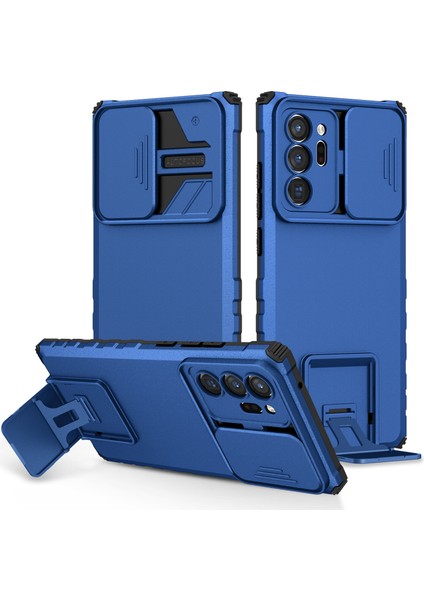 Samsung Galaxy Note 20 Ultra Kayar Kamera Kapaklı Sağlam Standı Telefon Kılıfı (Yurt Dışından)