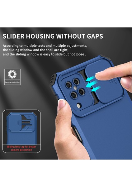 Samsung Galaxy A22 4g Kayar Kamera Kapaklı Sağlam Standı Telefon Kılıfı (Yurt Dışından) modelleri