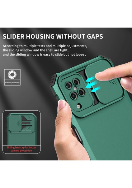 Samsung Galaxy A22 4g Kayar Kamera Kapaklı Sağlam Standı Telefon Kılıfı (Yurt Dışından) modelleri