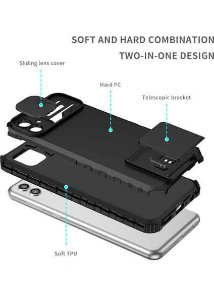 Samsung Galaxy A04 4g Kayar Kamera Kapaklı Sağlam Standı Telefon Kılıfı (Yurt Dışından) indirimleri