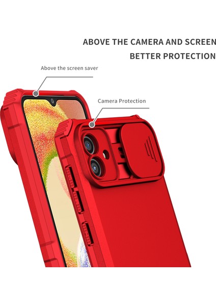 Samsung Galaxy A04 4g Kayar Kamera Kapaklı Sağlam Standı Telefon Kılıfı (Yurt Dışından) modelleri