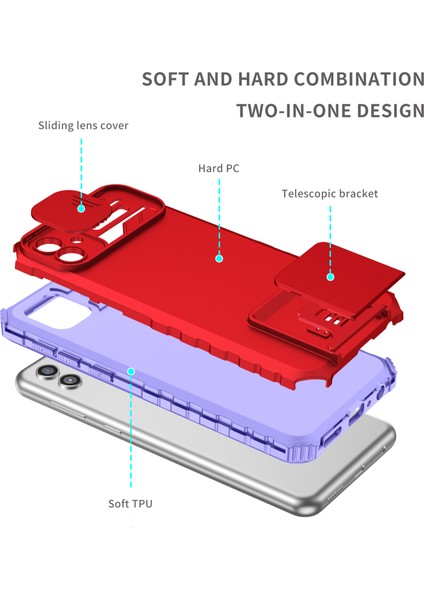 Samsung Galaxy A04 4g Kayar Kamera Kapaklı Sağlam Standı Telefon Kılıfı (Yurt Dışından) indirimleri