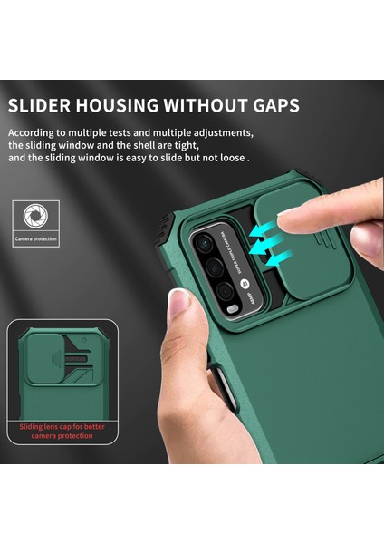 Xiaomi Poco M3 / Redmi 9t Kayar Kamera Kapaklı Sağlam Standı Telefon Kılıfı (Yurt Dışından) modelleri