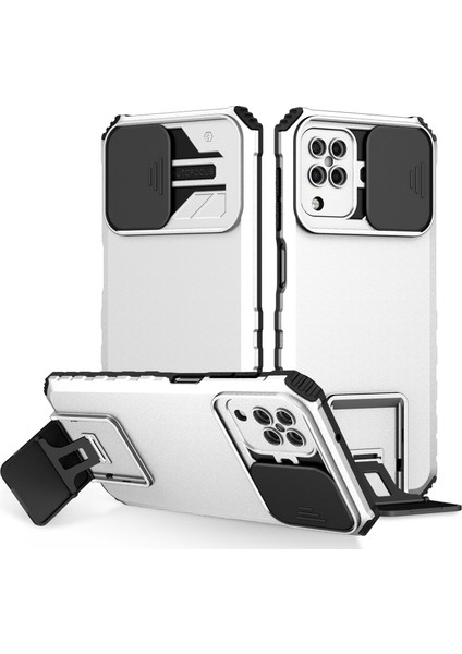 Samsung Galaxy A22 4g Kayar Kamera Kapaklı Sağlam Standı Telefon Kılıfı (Yurt Dışından)