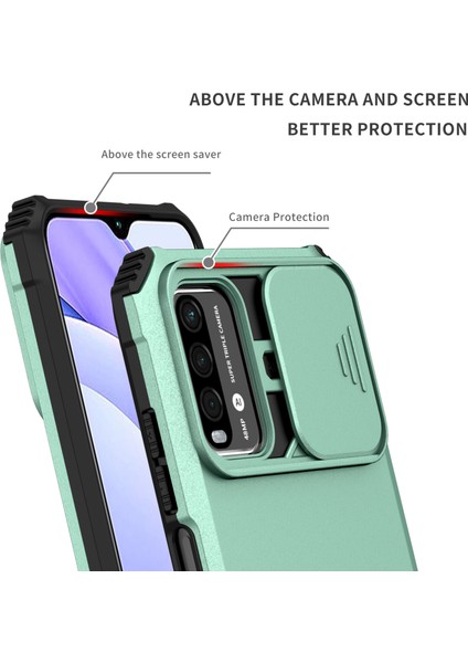 Xiaomi Poco M3 / Redmi 9t Kayar Kamera Kapaklı Sağlam Standı Telefon Kılıfı (Yurt Dışından) indirimleri