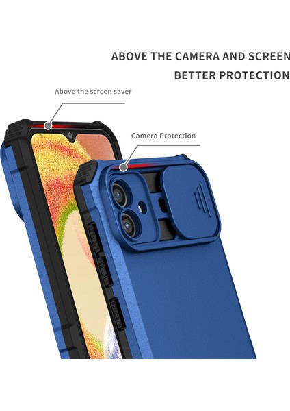 Samsung Galaxy A04 4g Kayar Kamera Kapaklı Sağlam Standı Telefon Kılıfı (Yurt Dışından) modelleri