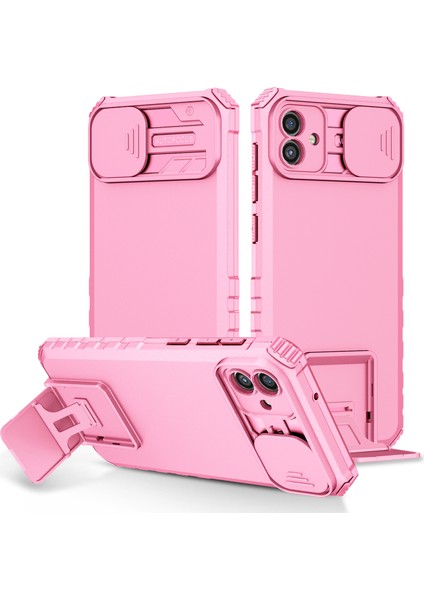 Samsung Galaxy A04 4g Kayar Kamera Kapaklı Sağlam Standı Telefon Kılıfı (Yurt Dışından)