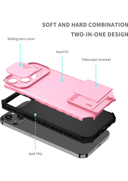 Xiaomi Poco X3 Nfc / X3 Pro Kayar Kamera Kapaklı Sağlam Standı Telefon Kılıfı (Yurt Dışından)