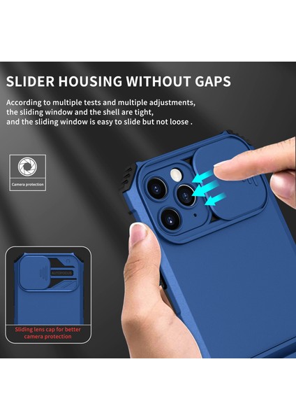 iPhone 11 Pro Max Kayar Kamera Kapaklı Sağlam Standı Telefon Kılıfı (Yurt Dışından)