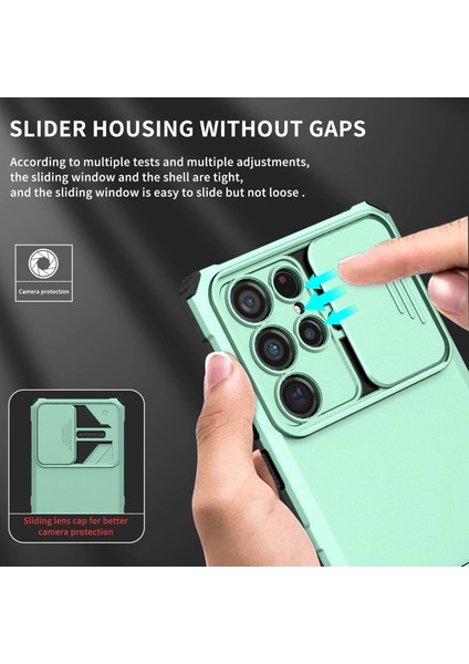 Samsung Galaxy S22 Ultra 5g Kayar Kamera Kapaklı Sağlam Standı Telefon Kılıfı (Yurt Dışından) fırsatları