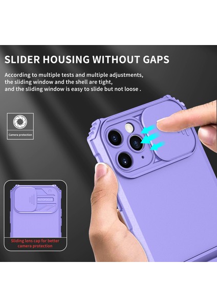 iPhone 11 Pro Max Kayar Kamera Kapaklı Sağlam Standı Telefon Kılıfı (Yurt Dışından)