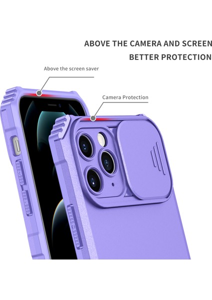 iPhone 11 Pro Max Kayar Kamera Kapaklı Sağlam Standı Telefon Kılıfı (Yurt Dışından)