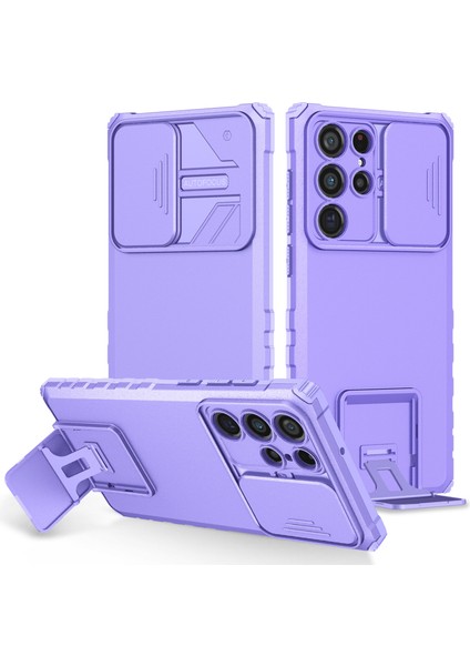 Samsung Galaxy S22 Ultra 5g Kayar Kamera Kapaklı Sağlam Standı Telefon Kılıfı (Yurt Dışından)