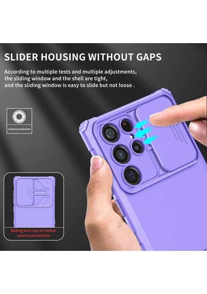 Samsung Galaxy S22 Ultra 5g Kayar Kamera Kapaklı Sağlam Standı Telefon Kılıfı (Yurt Dışından) fırsatları