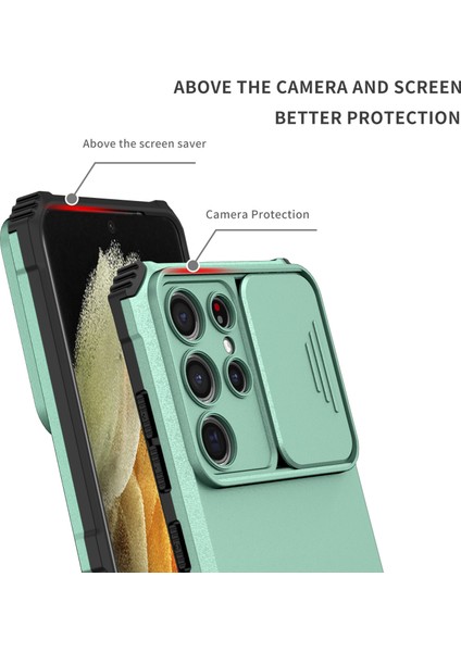 Samsung Galaxy S21 Ultra 5g Kayar Kamera Kapaklı Sağlam Standı Telefon Kılıfı (Yurt Dışından) indirimleri